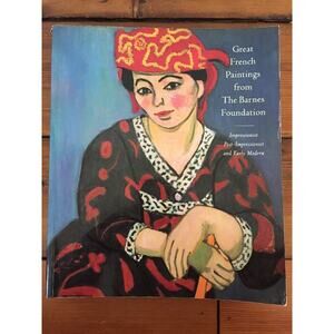 1993 Great French Paintings From Barnes Foundation Full Color Art Paperback Book